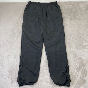 Christian Dior Monsieur Track Pants Men Large Black Nylon Lined Ankle Zip Pocket